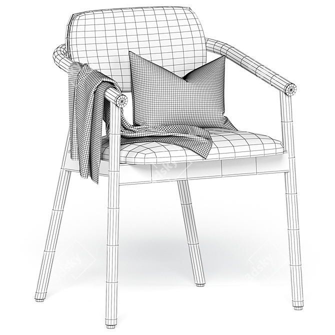 Modern Krala Chair by Moroso 3D model image 6