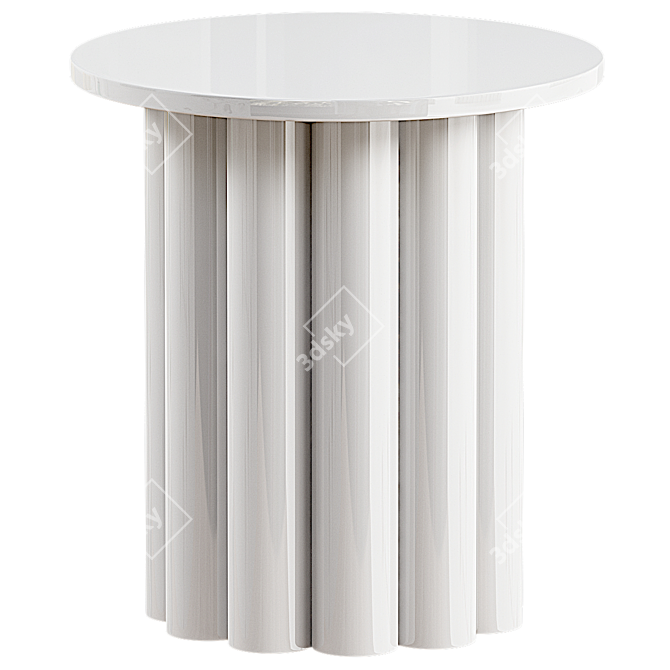 Elegant Hera Side Table 3D model image 1