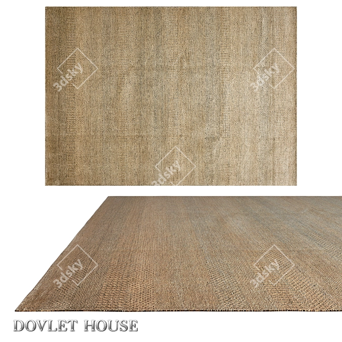 Dazzle Wool & Silk Carpet 3D model image 1