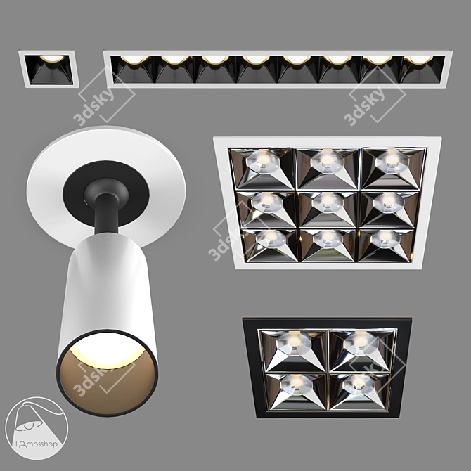 Sleek Soffit for Stylish Spaces 3D model image 4