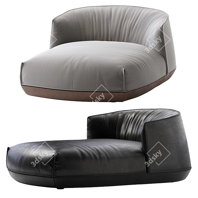 Sleek Brioni Daybed: Stylish, Versatile, and Luxurious 3D model image 4