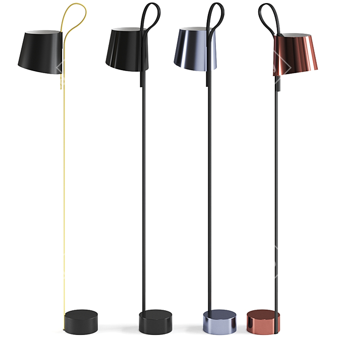 Hay Rope Trick Floor Lamp 3D model image 1