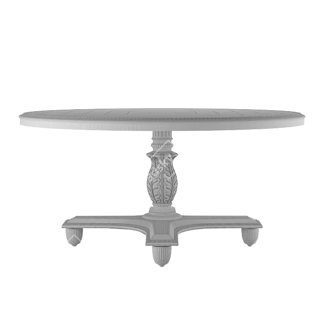 Albero Koloniale Aluminum Outdoor Table 3D model image 3