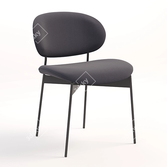 Luz Upholstered Chair 3D model image 1
