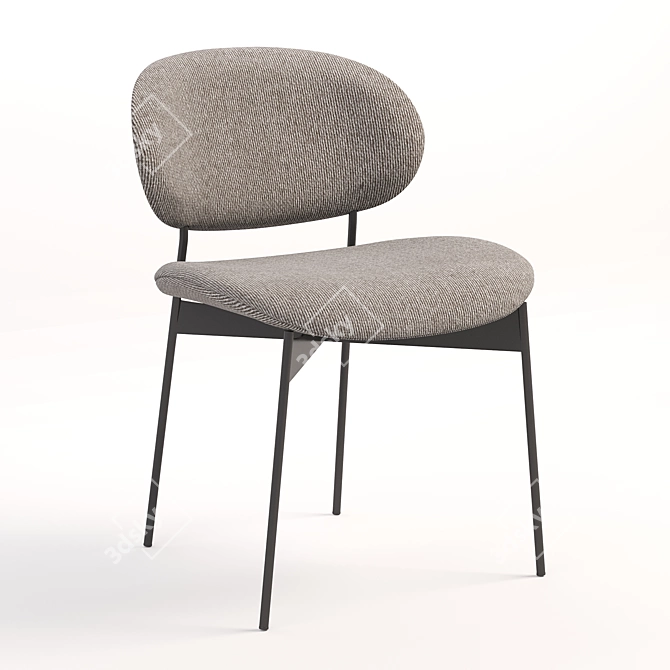 Luz Upholstered Chair 3D model image 4
