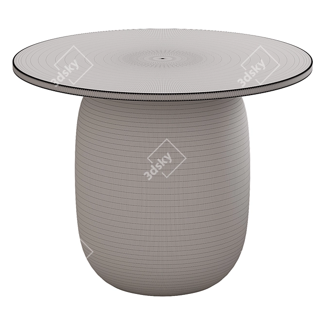 Elegant Round Coffee Table 3D model image 3