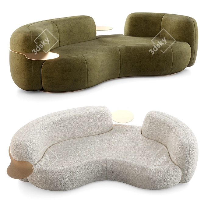 Elevate Your Space: Secolo Tateyama Sofa 3D model image 4