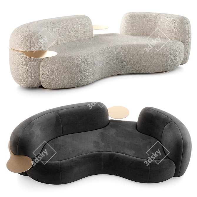 Elevate Your Space: Secolo Tateyama Sofa 3D model image 5