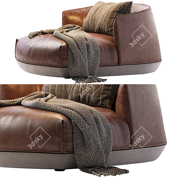 Brioni Outdoor Armchair: Stylish and Durable Furniture 3D model image 2