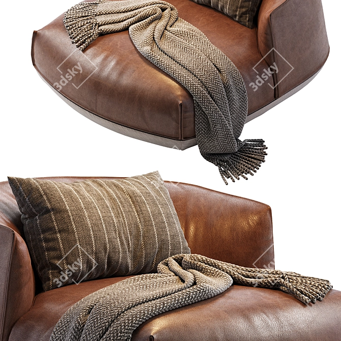 Brioni Outdoor Armchair: Stylish and Durable Furniture 3D model image 6