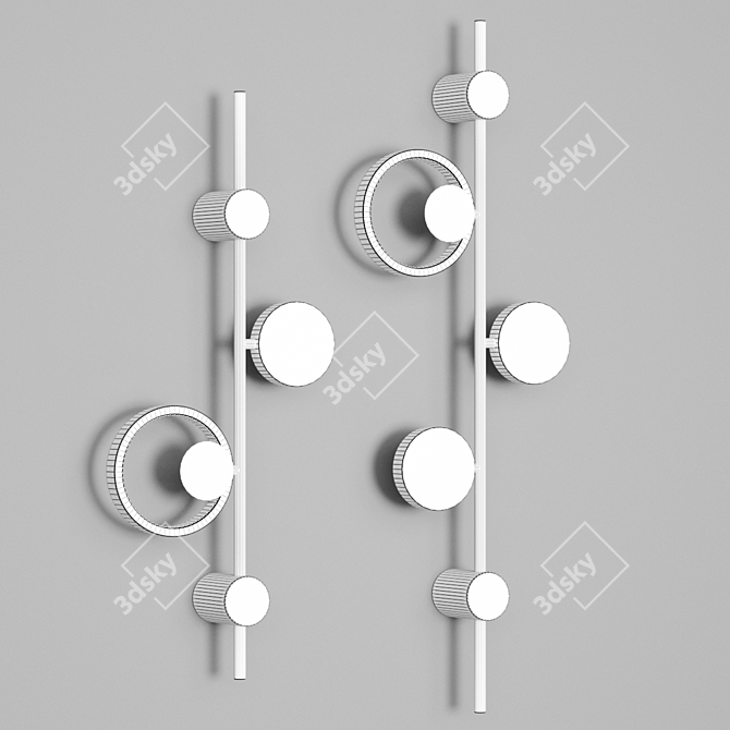 Elegant LED Wall Lamps: Lidvor Lampatron 3D model image 3