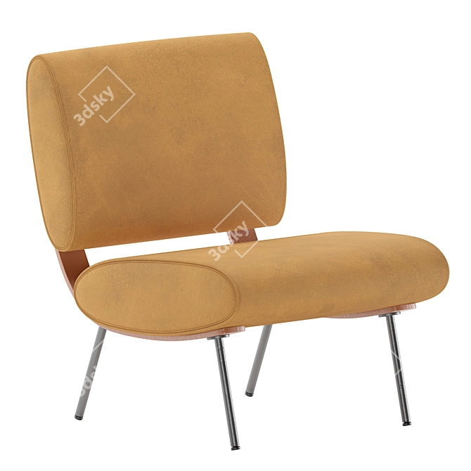 Title: Molteni & Co ROUND D.154.5 Chair 3D model image 2