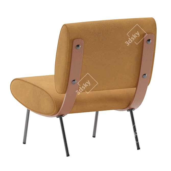 Title: Molteni & Co ROUND D.154.5 Chair 3D model image 5