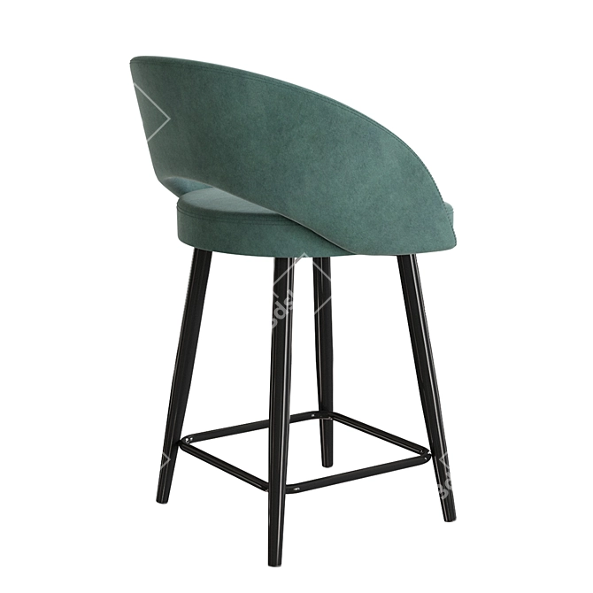 Mirella Upholstered Bar Chair 3D model image 2