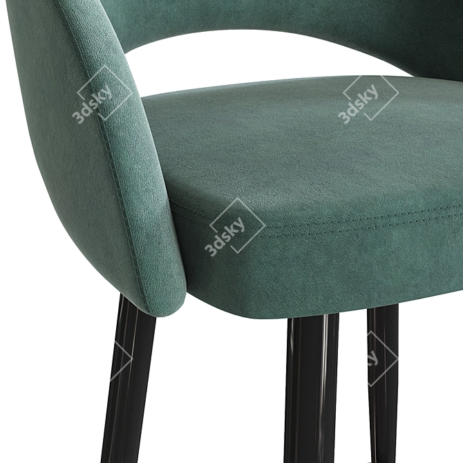 Mirella Upholstered Bar Chair 3D model image 4