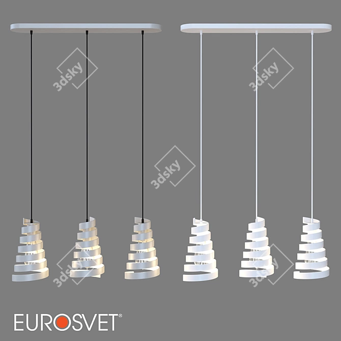 Eurosvet 50058/3 Storm Pendant Lamp 3D model image 1