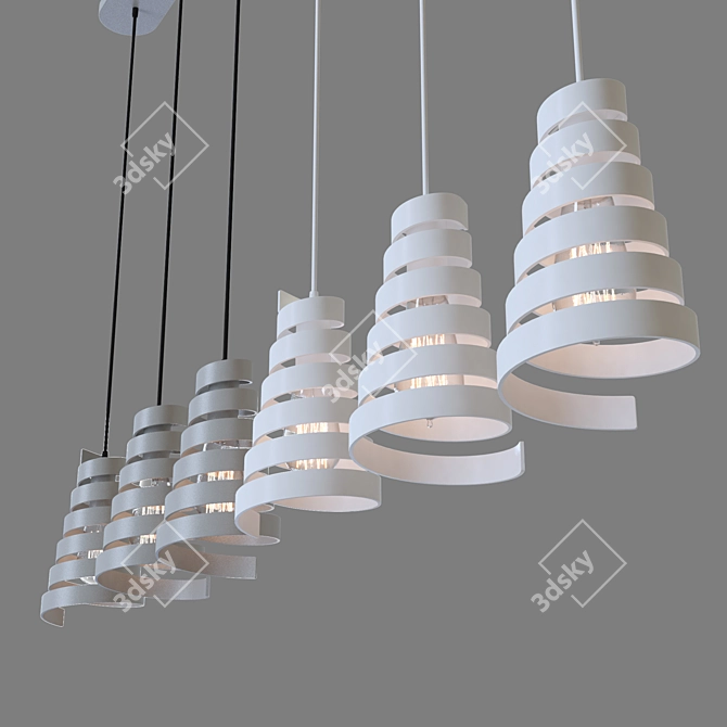 Eurosvet 50058/3 Storm Pendant Lamp 3D model image 2