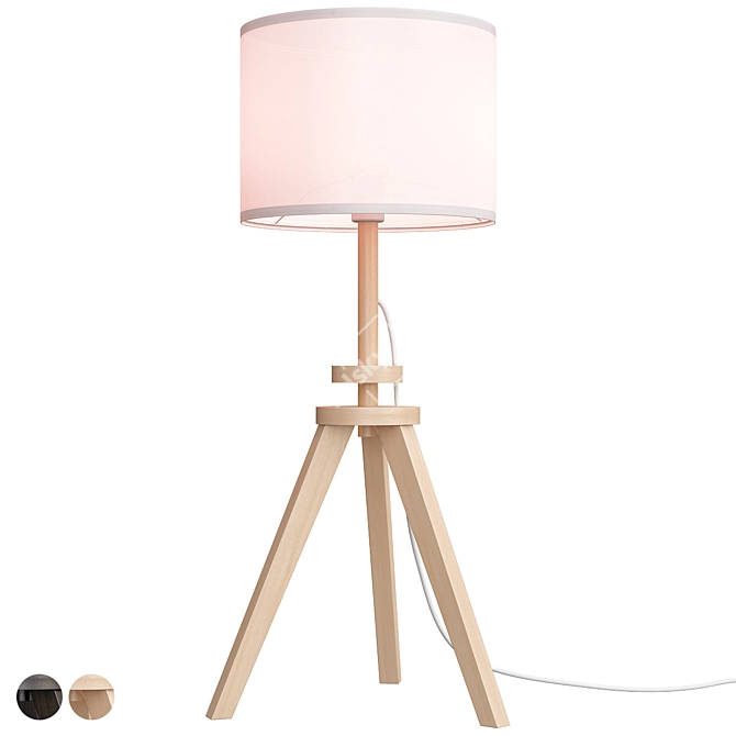 Lauters Ikea Ash White Desk Lamp 3D model image 1