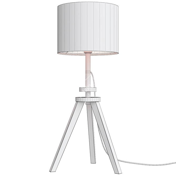 Lauters Ikea Ash White Desk Lamp 3D model image 3