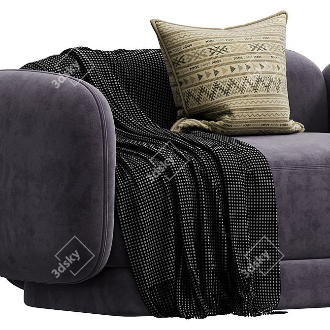 Elegant Duo: MAJOR TOM Sofa 3D model image 2