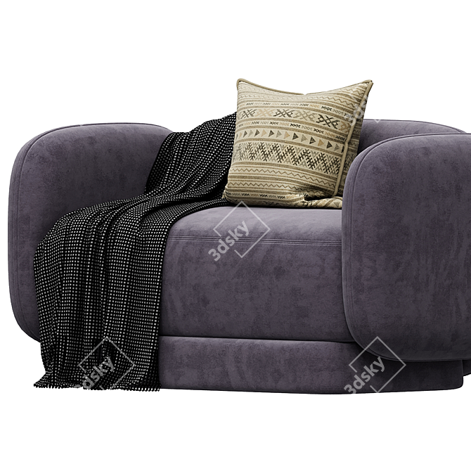 Elegant Duo: MAJOR TOM Sofa 3D model image 3