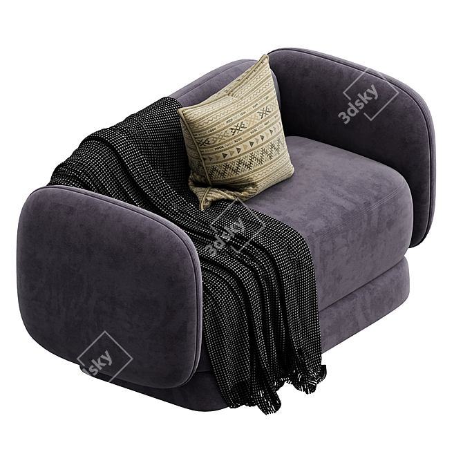 Elegant Duo: MAJOR TOM Sofa 3D model image 4