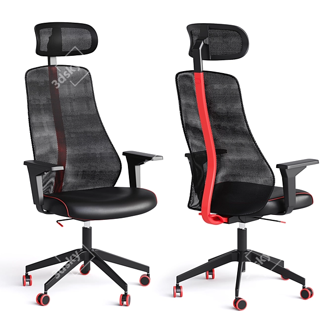 Ergonomic Gaming Chair by MATCHSPEL IKEA 3D model image 1