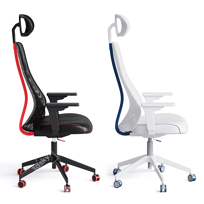 Ergonomic Gaming Chair by MATCHSPEL IKEA 3D model image 5