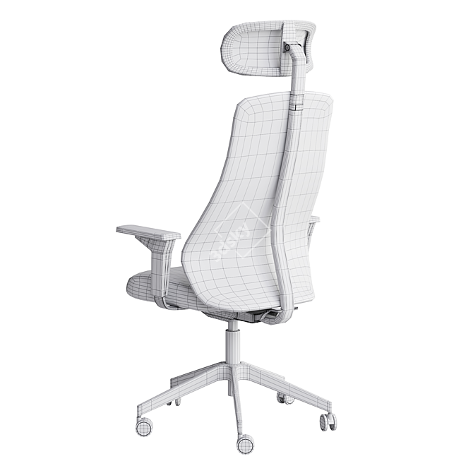 Ergonomic Gaming Chair by MATCHSPEL IKEA 3D model image 7