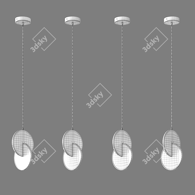 Eurosvet Lang Pendant LED - Stylish Lighting Solution 3D model image 2