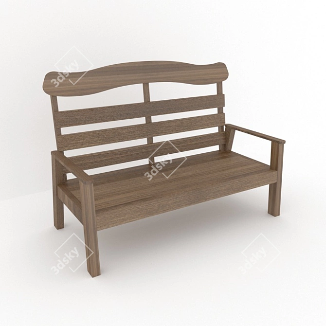 2021 Bench: Modern Design, Premium Quality 3D model image 1