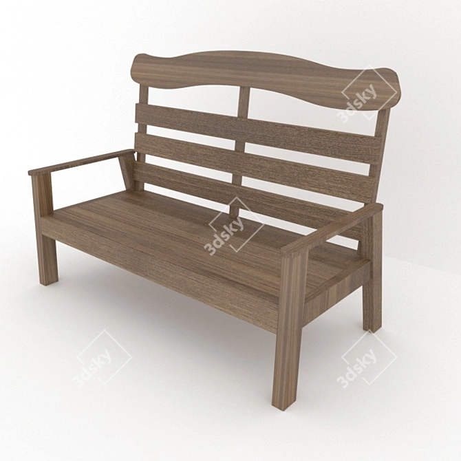 2021 Bench: Modern Design, Premium Quality 3D model image 2
