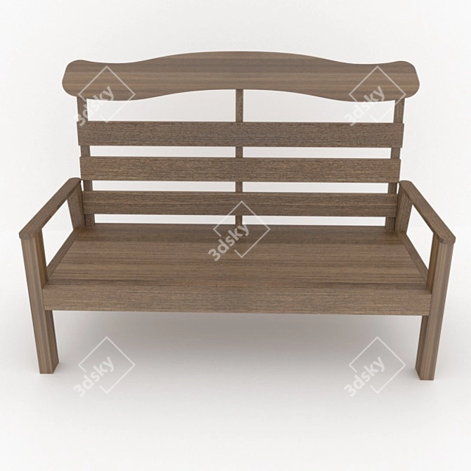 2021 Bench: Modern Design, Premium Quality 3D model image 3