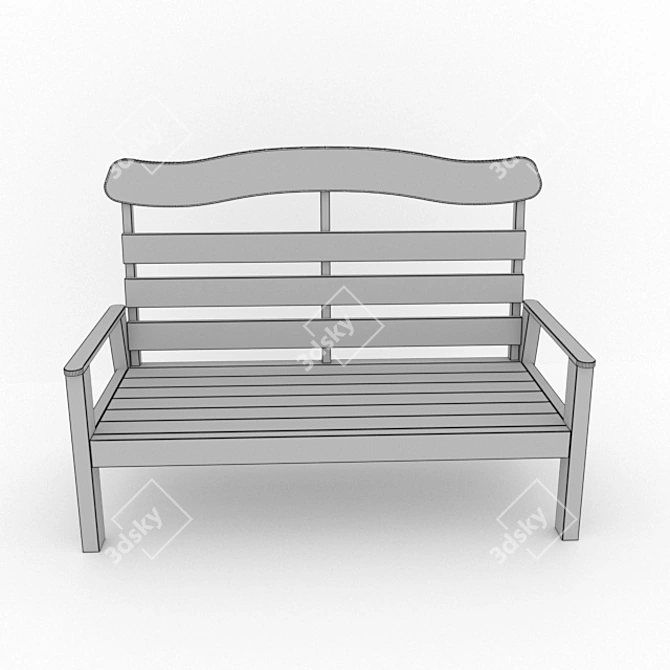 2021 Bench: Modern Design, Premium Quality 3D model image 4