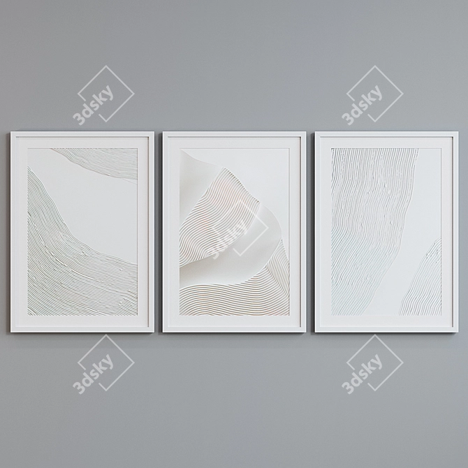 Modern Abstract Frame Set 3D model image 4