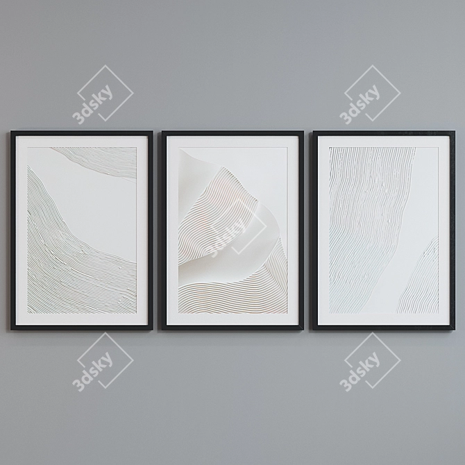 Modern Abstract Frame Set 3D model image 5