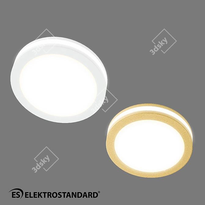 OM LED Spotlight, 5W, Elektrostandard 3D model image 9