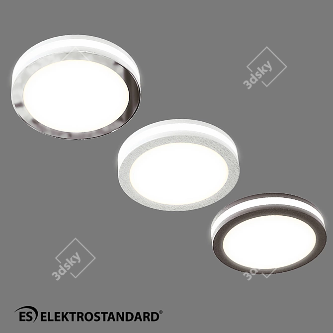 OM LED Spotlight, 5W, Elektrostandard 3D model image 10