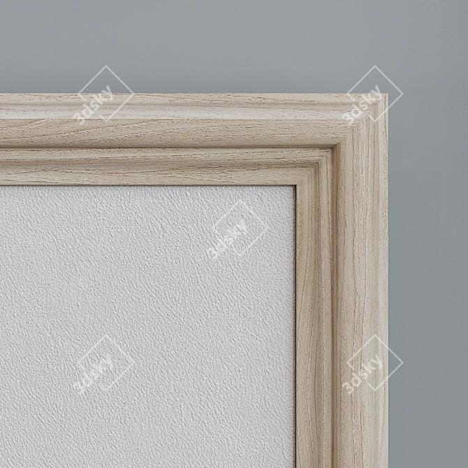 Modern Set of 2 Picture Frames with Abstract Branch Design 3D model image 6