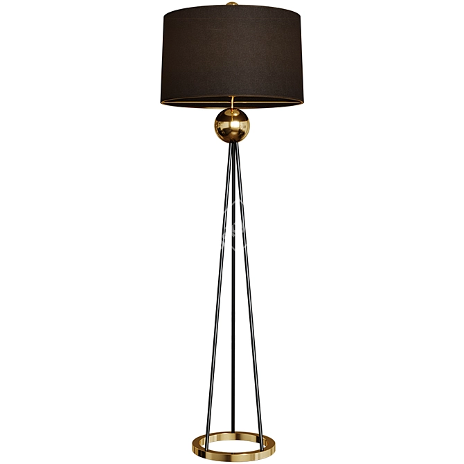 Elegant Kayden Floor Lamp 3D model image 1