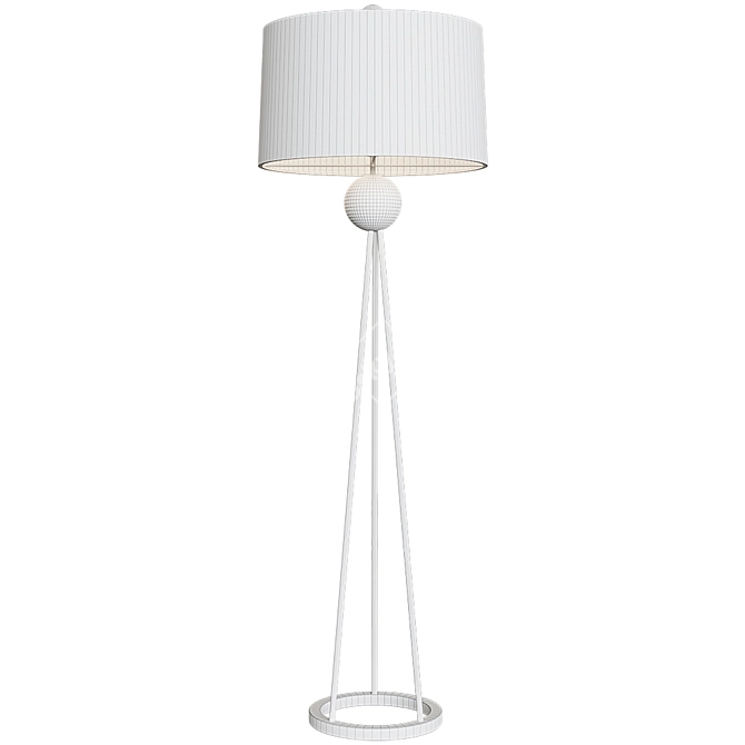 Elegant Kayden Floor Lamp 3D model image 2