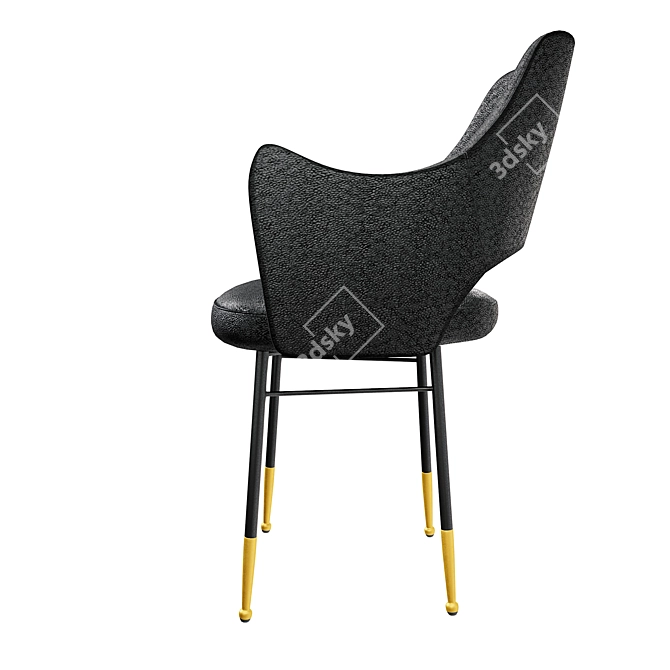 Rigby PBR Low-Poly Chair 3D model image 3