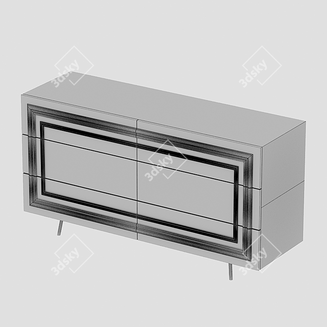 Elegant Tissedo Chest of Drawers 3D model image 2