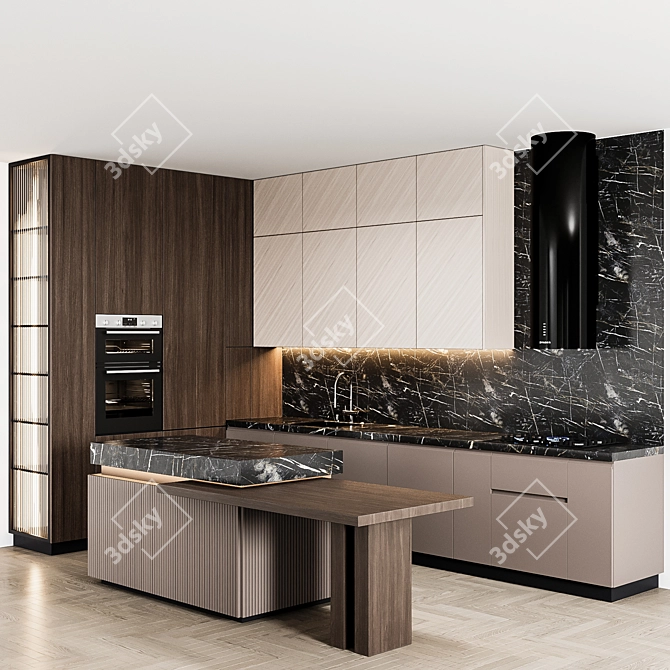 Sleek Kitchen Upgrade: Modern65 3D model image 2