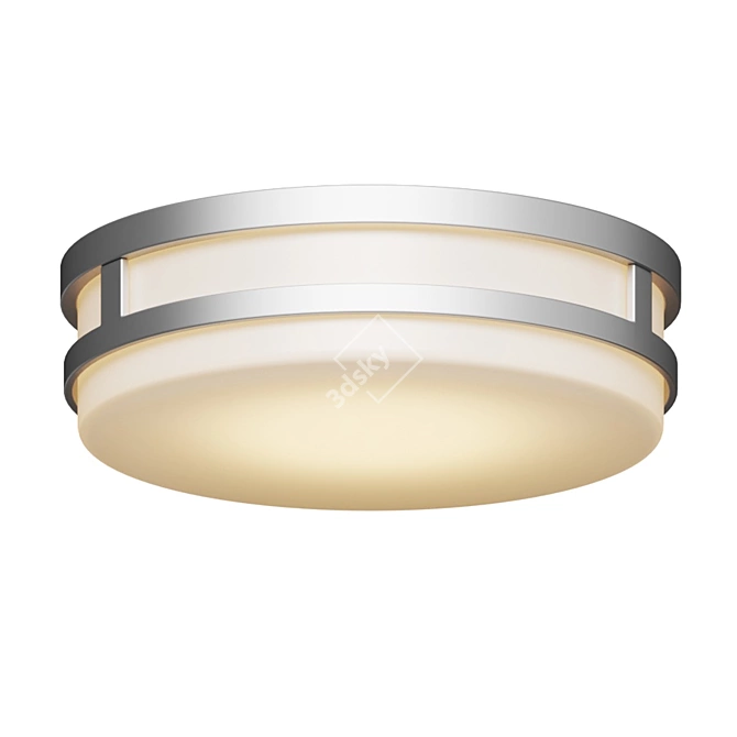 Vie LED Flushmount: Elegant and Stable Ceiling Light 3D model image 3