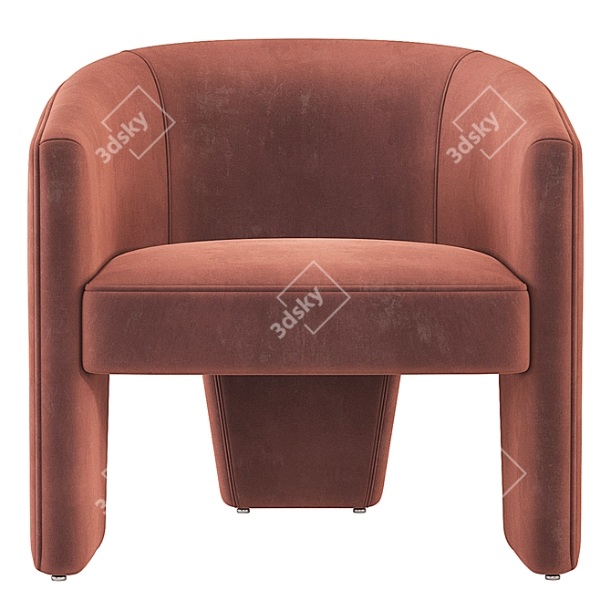 Elegant Grayson Fae Chair 3D model image 2