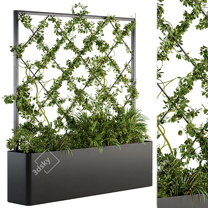Outdoor Oasis: Vertical Garden Solution 3D model image 1