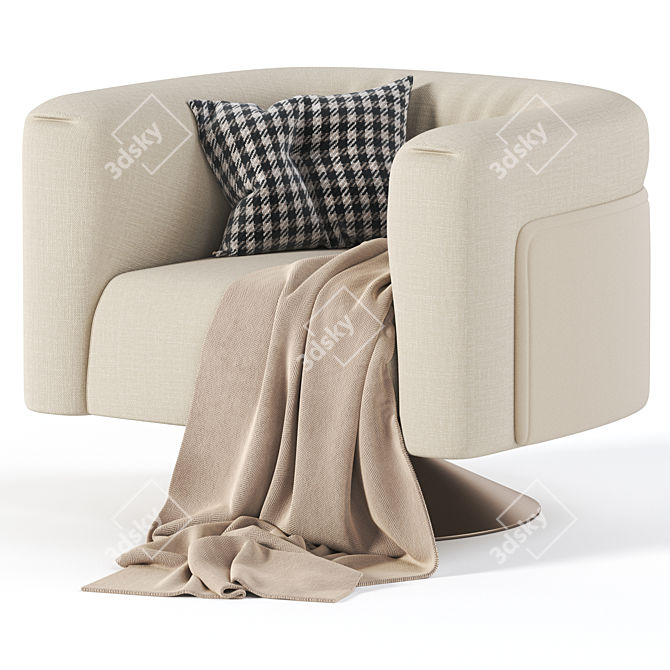 Soul Armchair: Luxurious Comfort for Your Space 3D model image 1