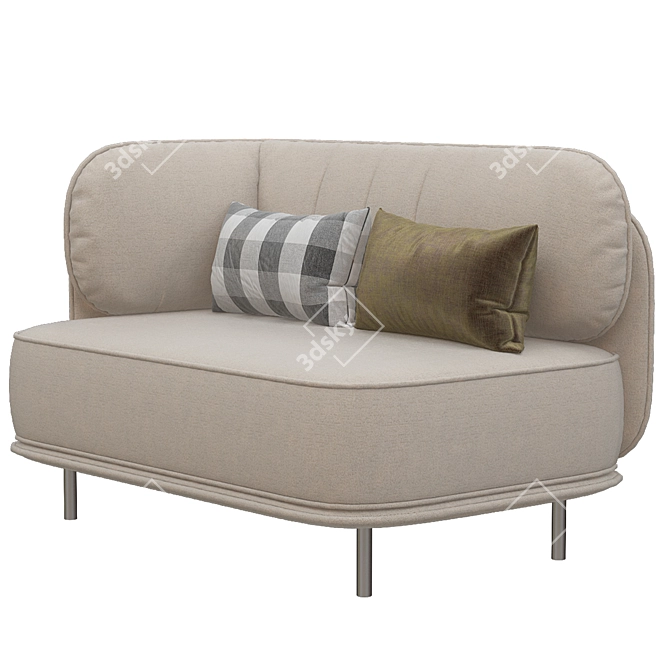 Modern NUMERAL Sofa 3D model image 2