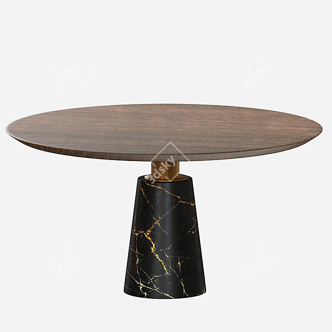 Elegant Eichholtz Chloe & Genova Dining Table 3D model image 3